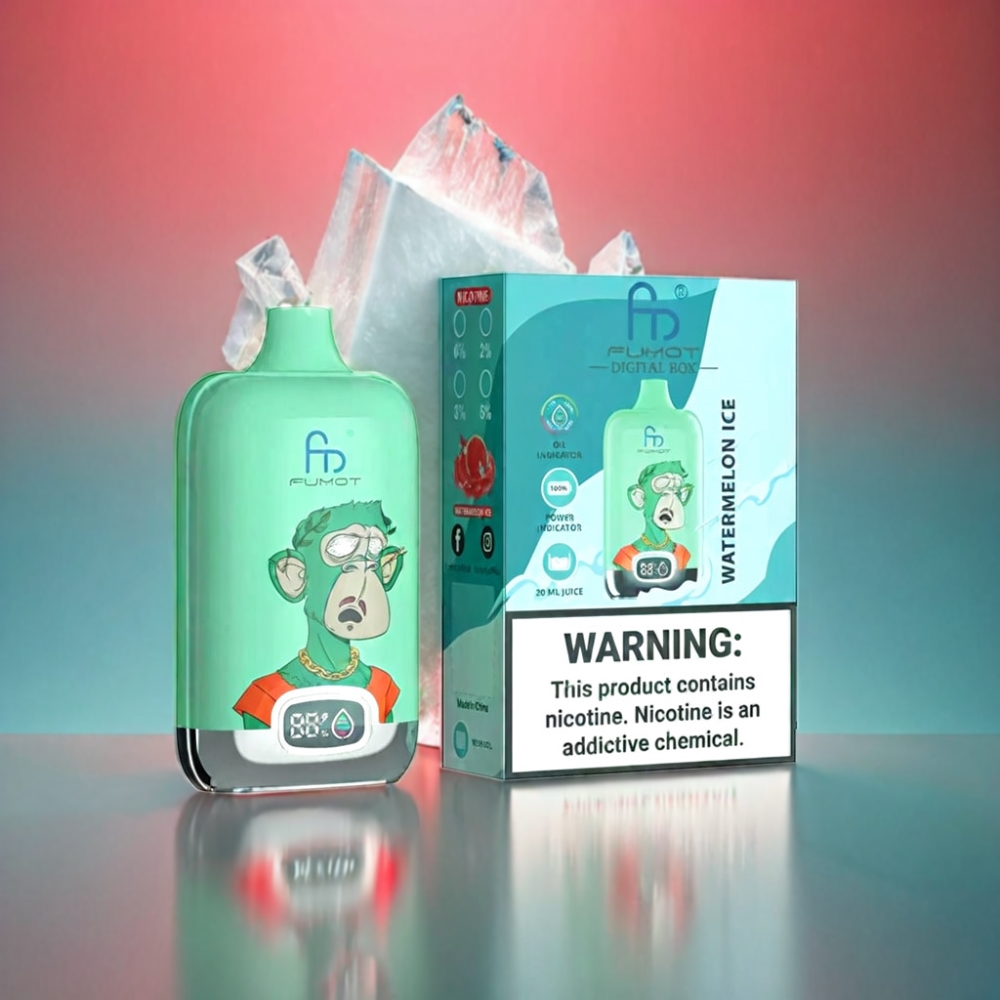 Fumot Tornado Digital Box 12000 Puffs Vape Watermelon Ice Fumot Tornado Digital Box - Australia Wholesale