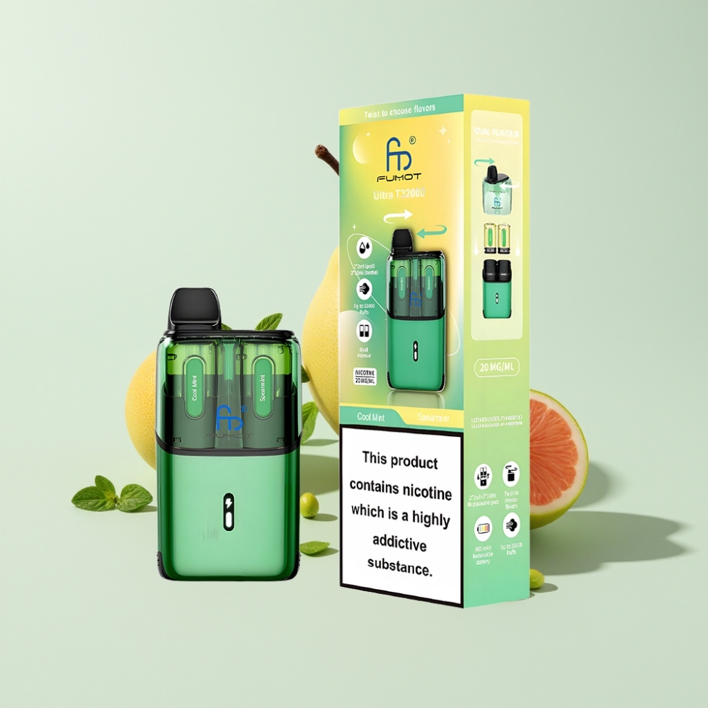 Fumot Ultra T32000 Australia Wholesale 24ml 800mAh Disposable Vape Cool Mint & Spearmint