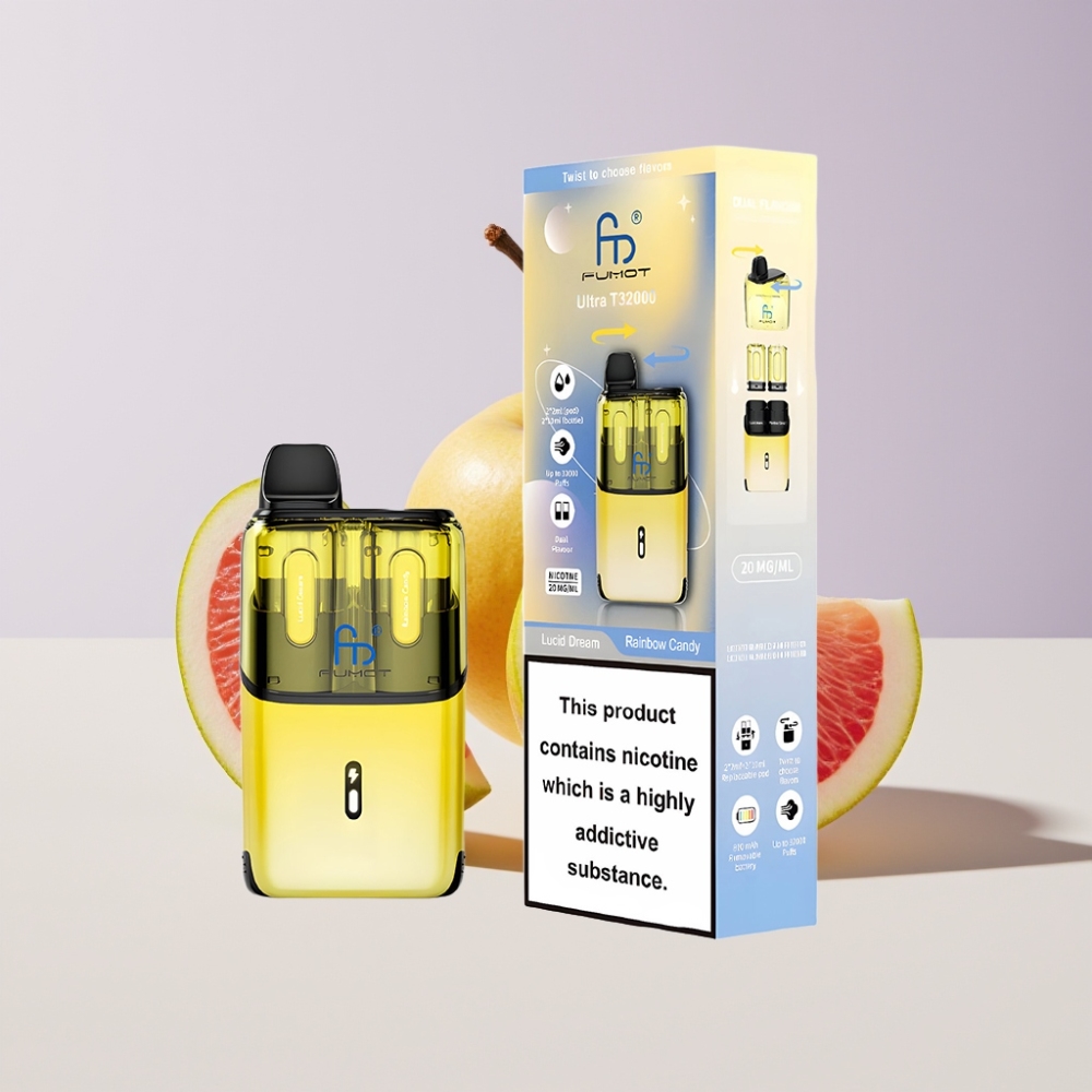 Fumot Ultra T32000 Australia Wholesale 24ml 800mAh Disposable Vape Lucid Dream & Rainbow Candy