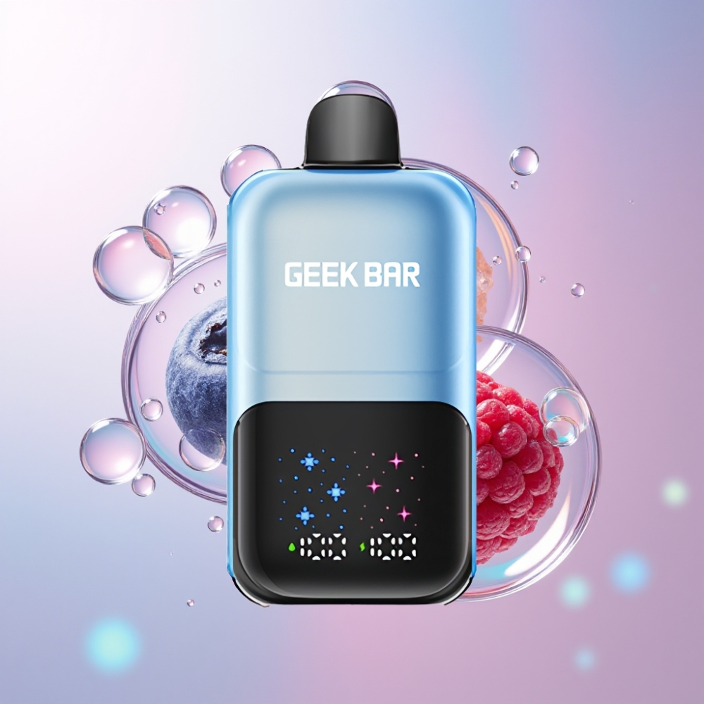 GEEKBAR 2GO 20ml 50000 Puffs Dual Tanks MTL Disposable Vape Pen with Adjustable Flavors - Australia Wholesale Blueberry Raspberry Ice