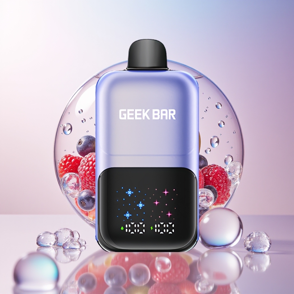 GEEKBAR 2GO 50000 Puffs 20mL Dual Tank Rechargeable Disposable Vape Pen with Large Screen - Australia Wholesale