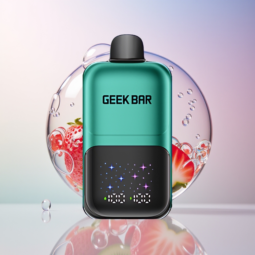 GEEKBAR 2GO Australia Wholesale 50000 Puffs 20mL Dual Tank Disposable Vape Pen with Adjustable Flavors - Strawberry & Kiwi