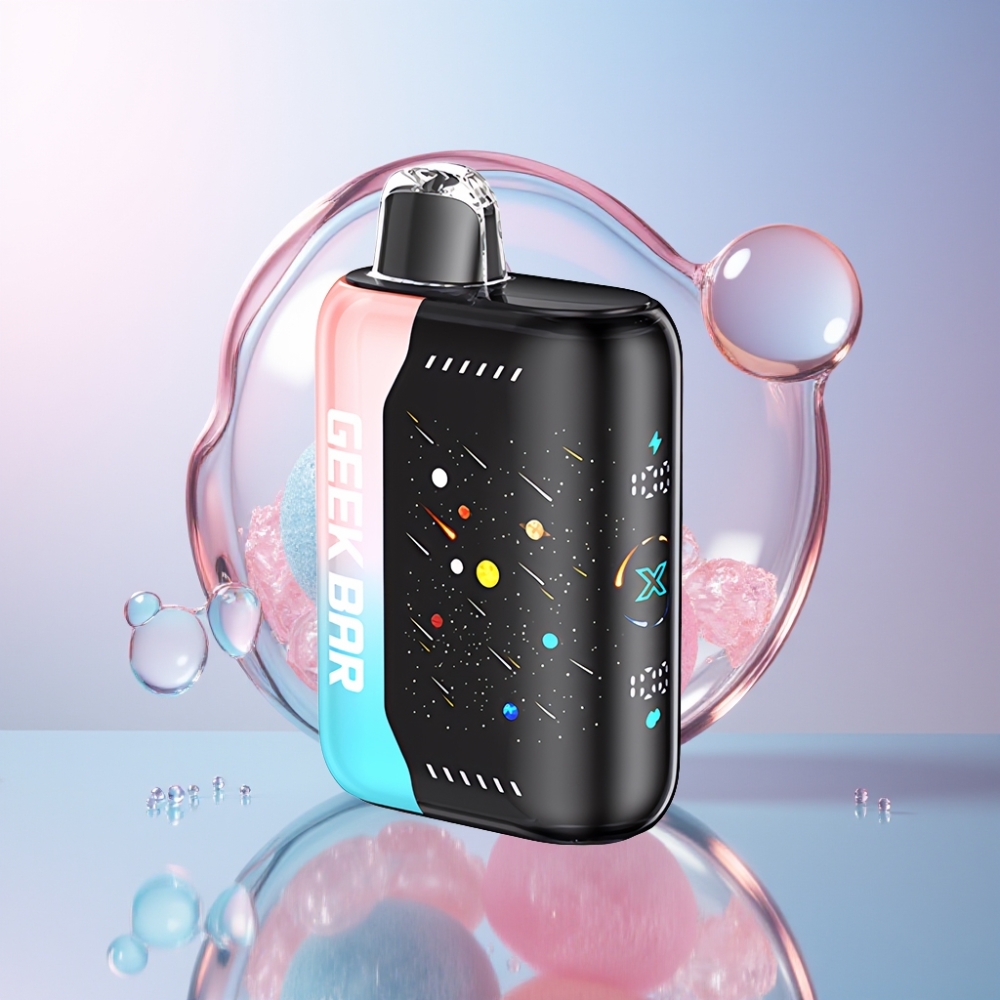 GEEKBAR Pulse X 42K Puffs Meteor Edition Australia Wholesale with 820mAh Fast-Charging & Dual Mesh Coil Pink & Blue