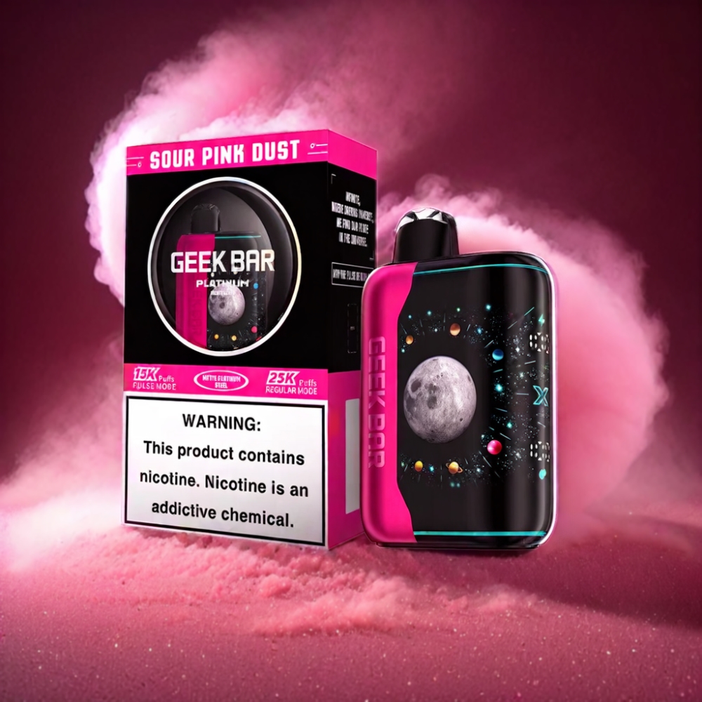 Geek Bar Pulse X Platinum 25000 Puffs Sour Pink Dust Vape