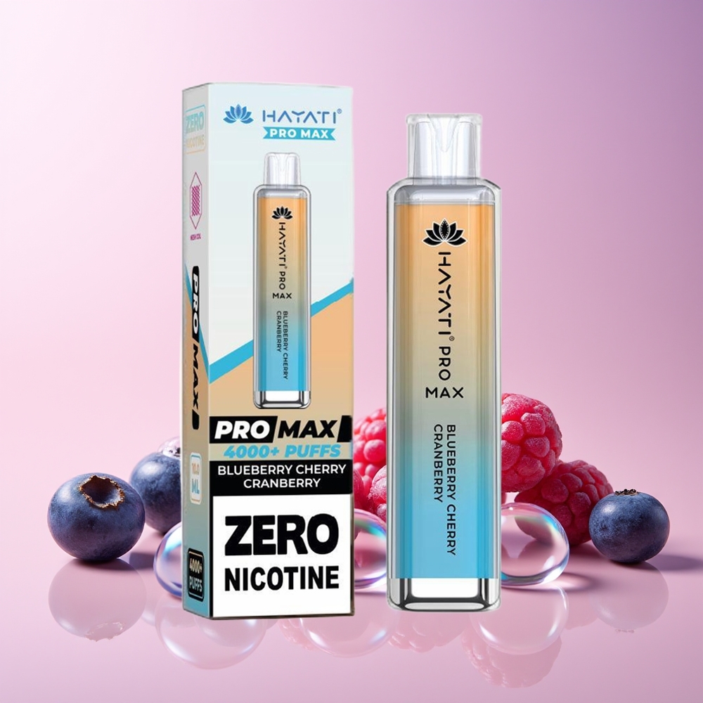 Hayati Pro Max 4000 Puffs Disposable Vape – 1400mAh Rechargeable, Dual Mesh Coil, TPD-Compliant | Australia Wholesale (Blueberry Cherry Cranberry)