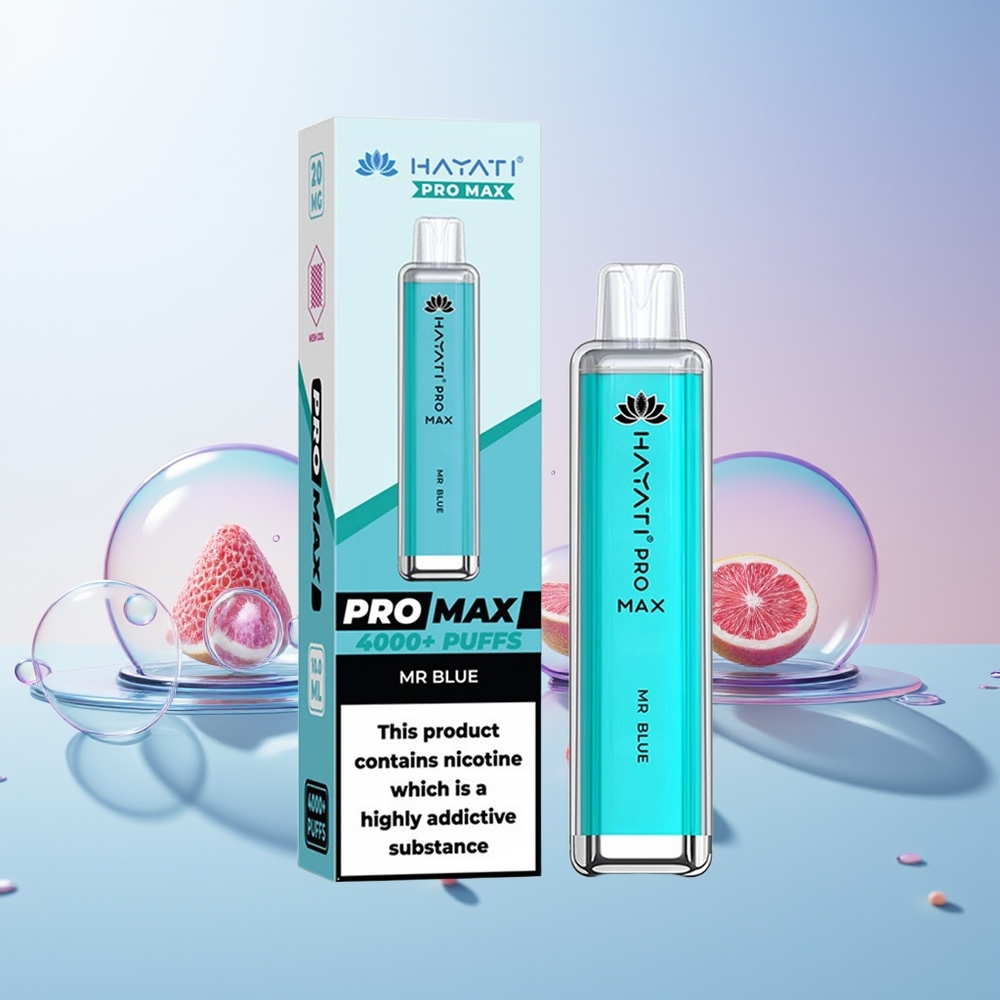Hayati Pro Max 4000 Puffs Disposable Vape – Dual Mesh Coil, Rechargeable, TPD-Compliant | Australia Wholesale