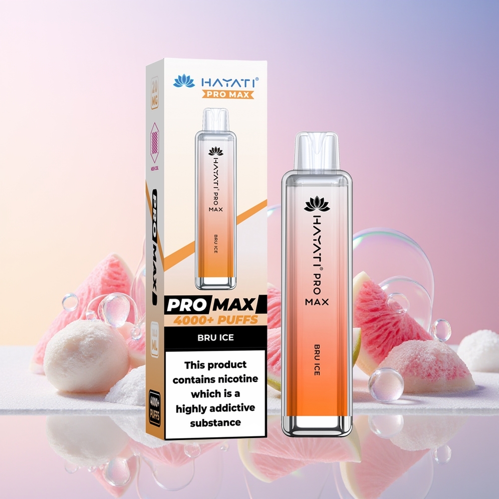 Hayati Pro Max 4000 Puffs Disposable Vape – Rechargeable, 1400mAh, 2ml/10ml, Mesh Coil | Australia Wholesale
