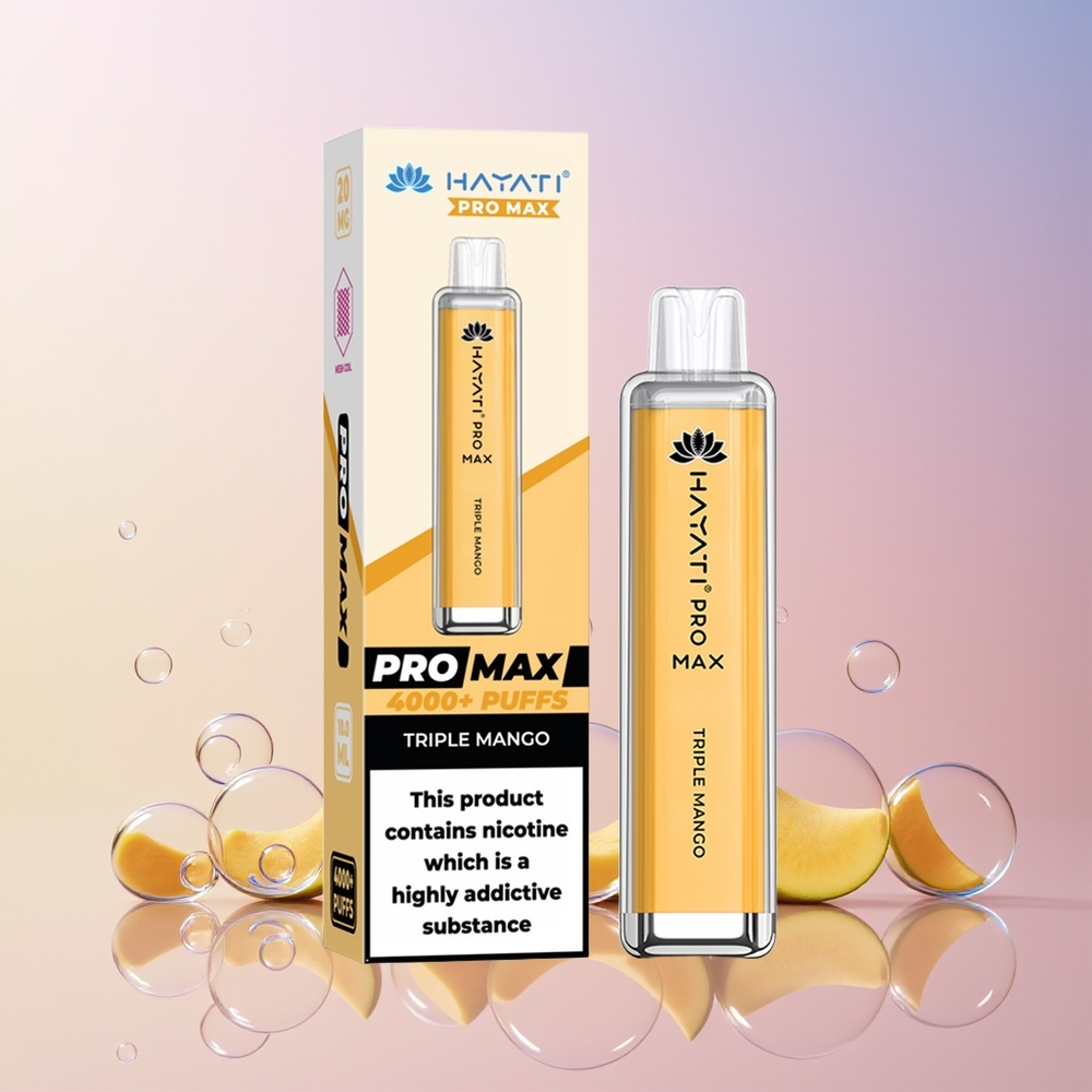 Hayati Pro Max 4000 Puffs Disposable Vape – Rechargeable, 1400mAh, 5% Nicotine, Australia Wholesale
