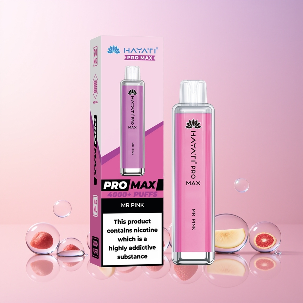 Hayati Pro Max 4000 Puffs Disposable Vape – Rechargeable, 1400mAh Battery, 5% Nicotine, Australia Wholesale