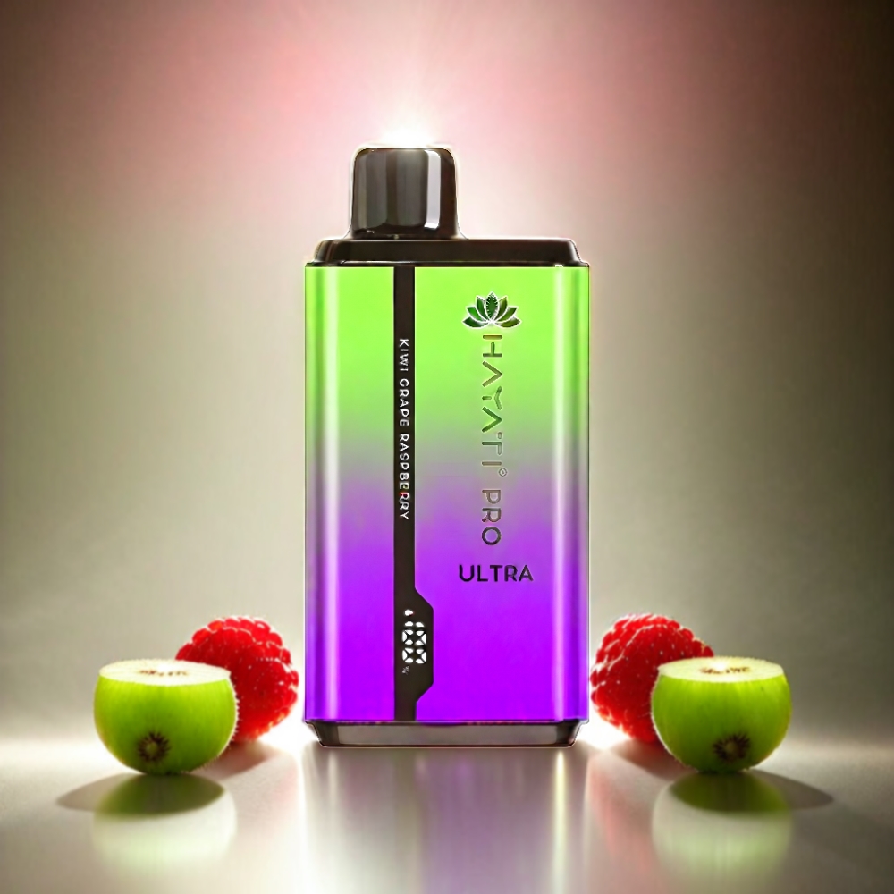 Hayati Pro Ultra 15000 Puffs Kiwi Grape Raspberry Vape