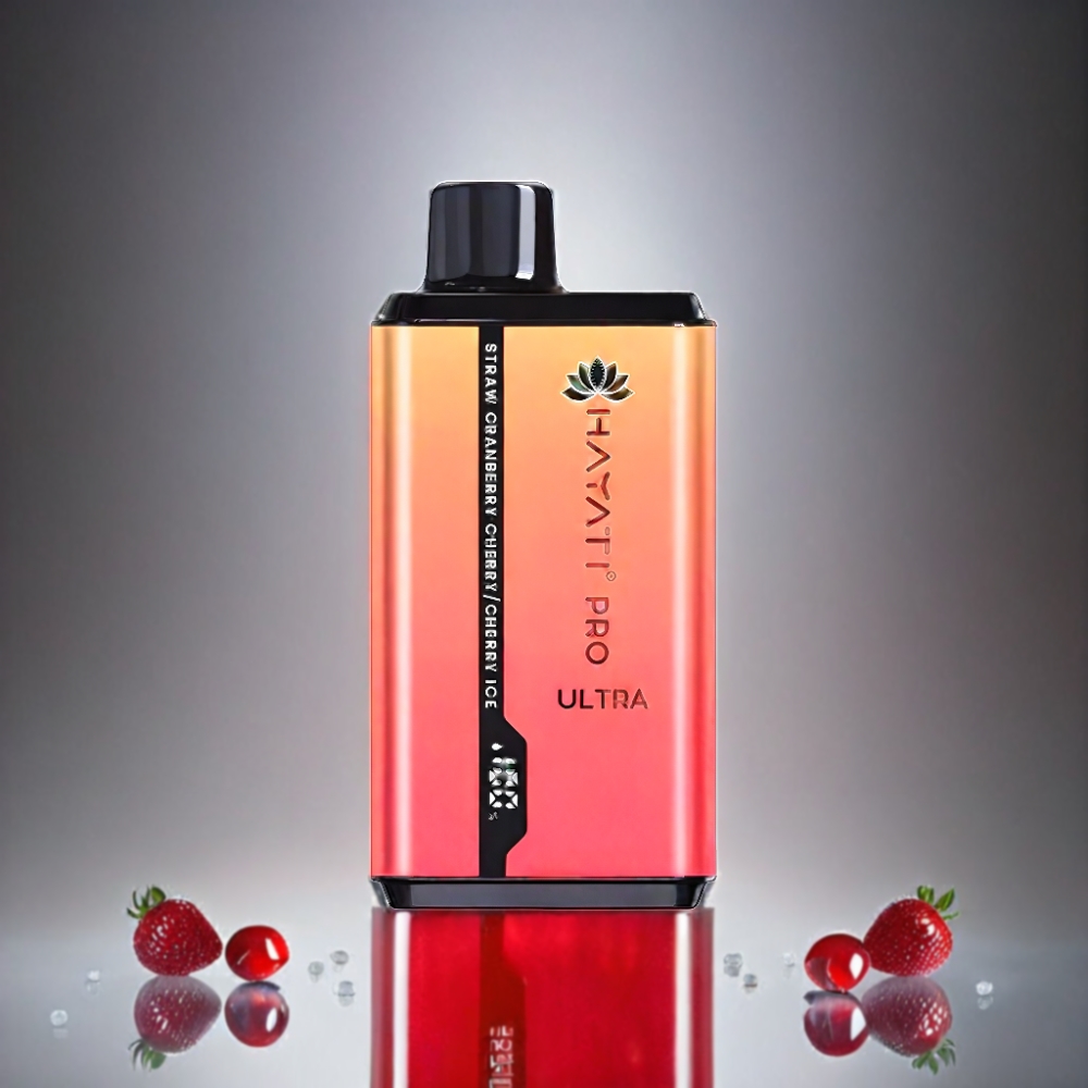 Hayati Pro Ultra 15000 Puffs Strawberry Cranberry Cherry Ice