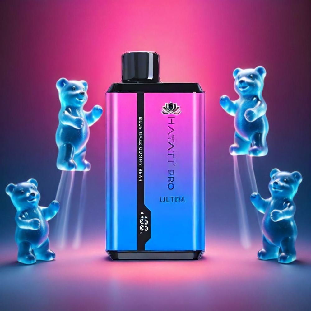 Hayati Pro Ultra 15000 Puffs Vape - Blue Razz Gummy Bear