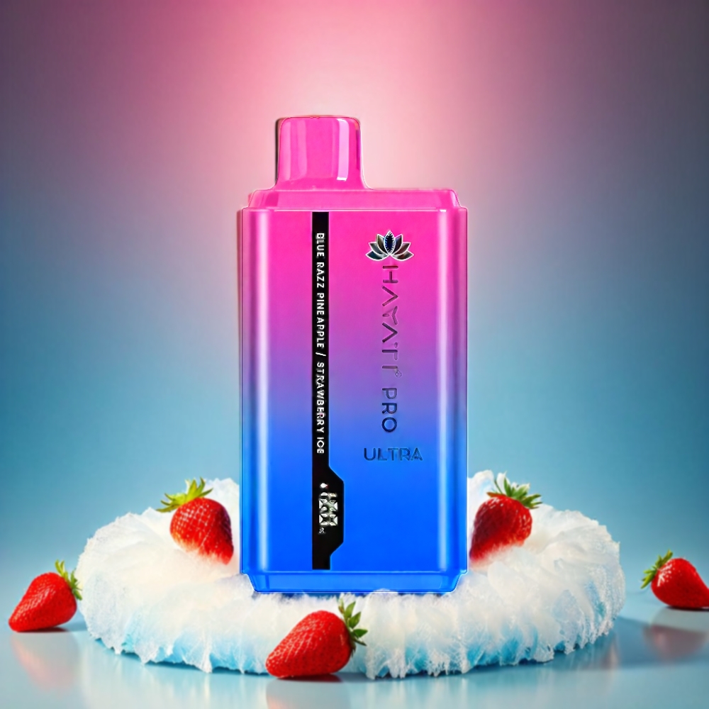 Hayati Pro Ultra 15000 Puffs Vape - Blue Razz Pineapple Strawberry Ice