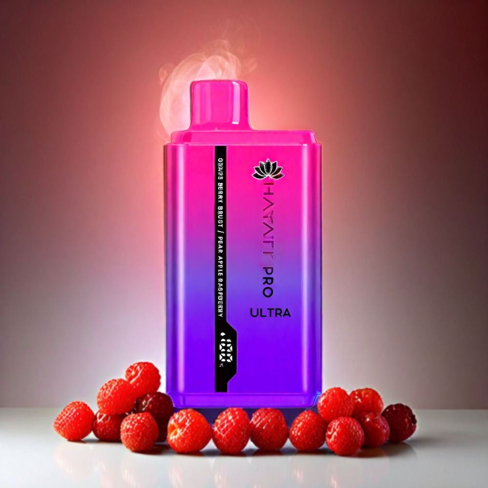 Hayati Pro Ultra 15000 Puffs Vape - Grape Berry Burst Pear Apple Raspberry
