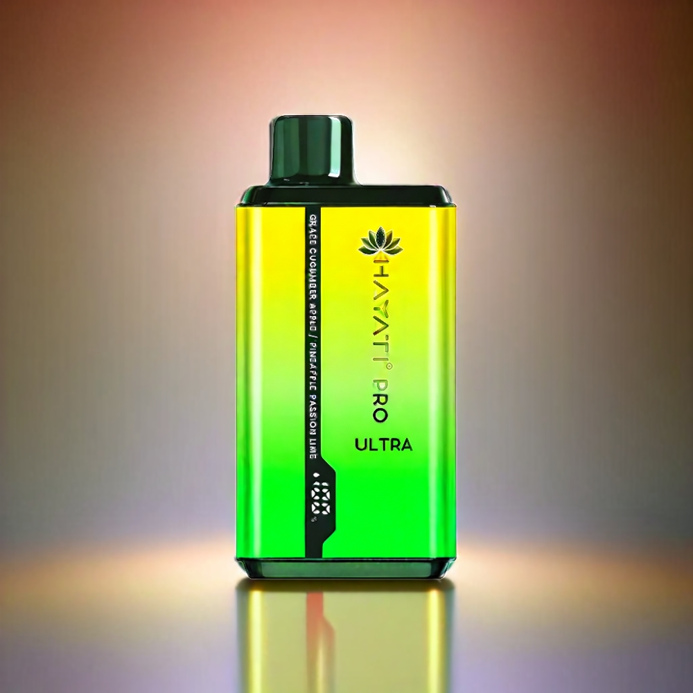 Hayati Pro Ultra 15000 Puffs Vape - Grape Cucumber Apple Pineapple Passion Fruit