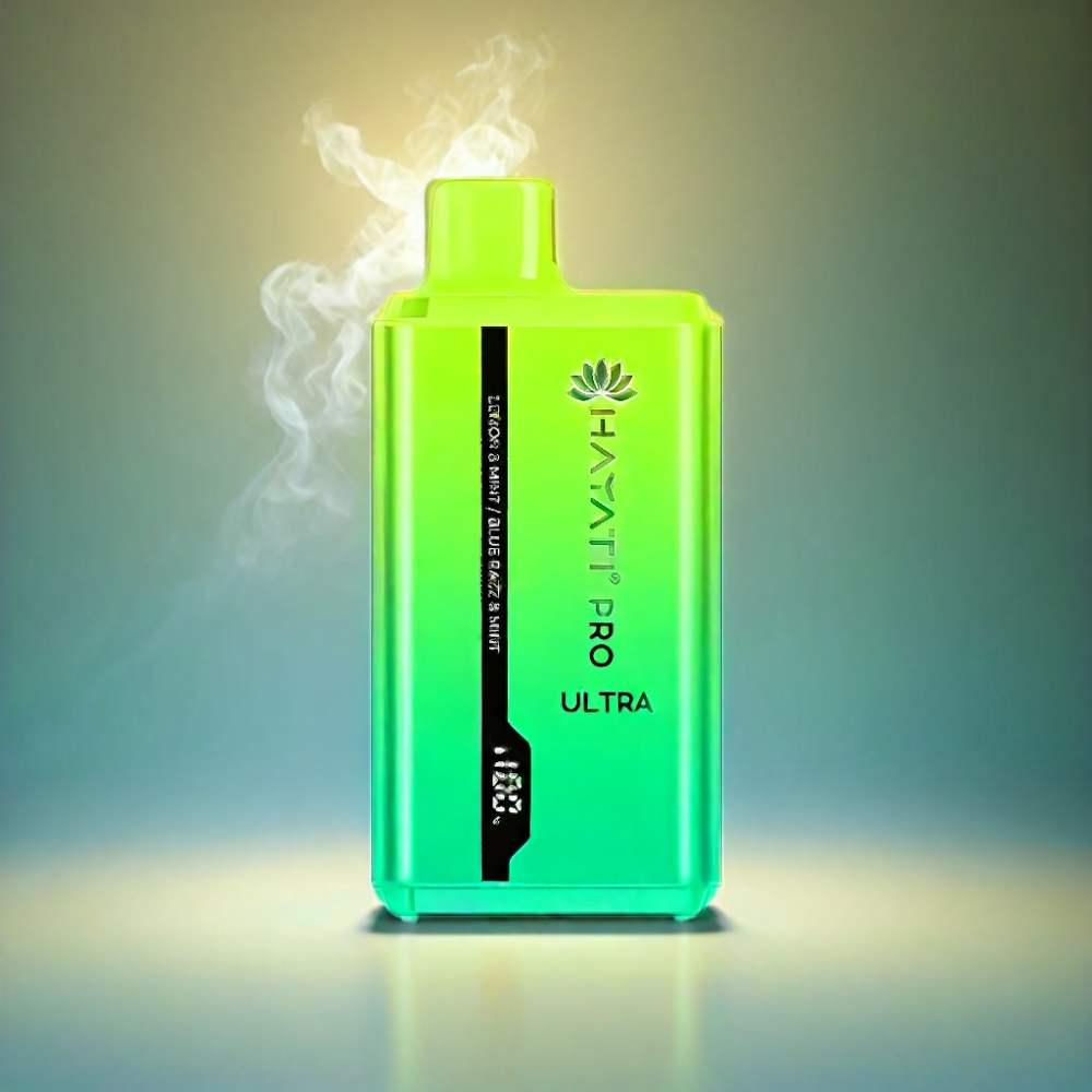 Hayati Pro Ultra 15000 Puffs Vape - Lemon & Mint, Blue Razz & Mint
