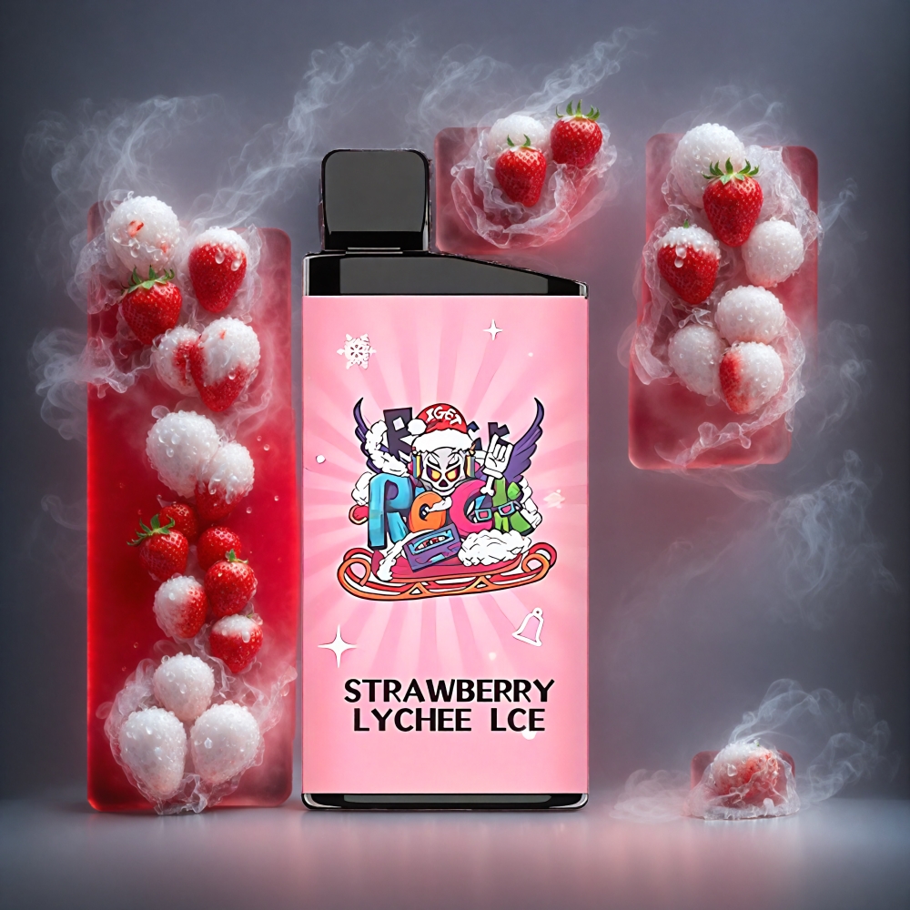 Iget Bar 3500 Puffs Strawberry Lychee Ice