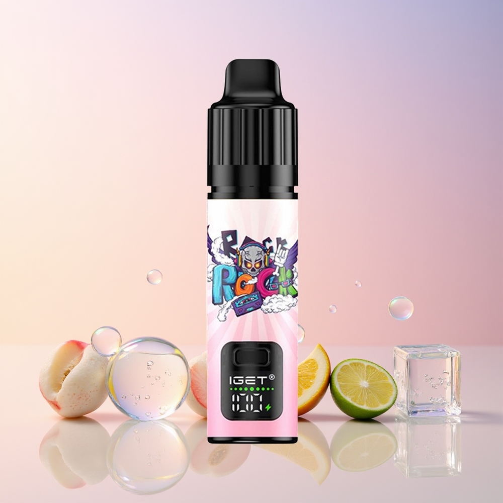 Australia Wholesale IGET BAR PLUS S3 POD 10000 Puffs – 5% Nicotine, 950mAh Rechargeable, Peach Lychee Lime Ice