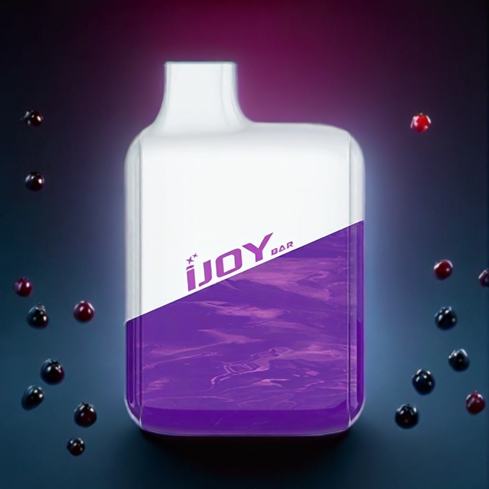 IJOY Bar 600 Puffs Disposable Vape – 500mAh Battery, 1.2 Ohm Mesh Coil, Australia Wholesale (Black Currant Grape)