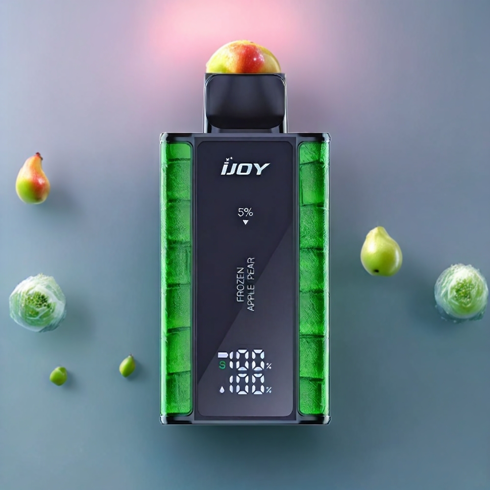 Australia Wholesale IJOY Captain 10000 Puffs Disposable Vape – 18ml Frozen Apple Pear, 5% Nicotine, Type-C Charging