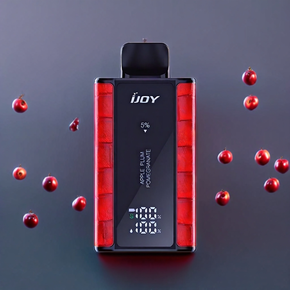 IJOY Captain 10000 Puffs Disposable Vape – 18mL 5% Nicotine, Type-C Charging, Australia Wholesale (Apple Pium Pomegranate)