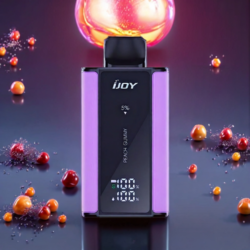 IJOY Captain 10000 Puffs Disposable Vape – 18ml Peach Gummy, 5% Nicotine, Type-C Charging | Australia Wholesale
