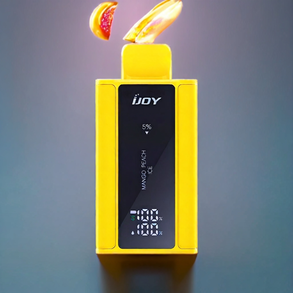 IJOY Captain 10000 Puffs Disposable Vape – 18ml Prefilled, 5% Nicotine, Type-C Charging – Mango Peach Ice | Australia Wholesale
