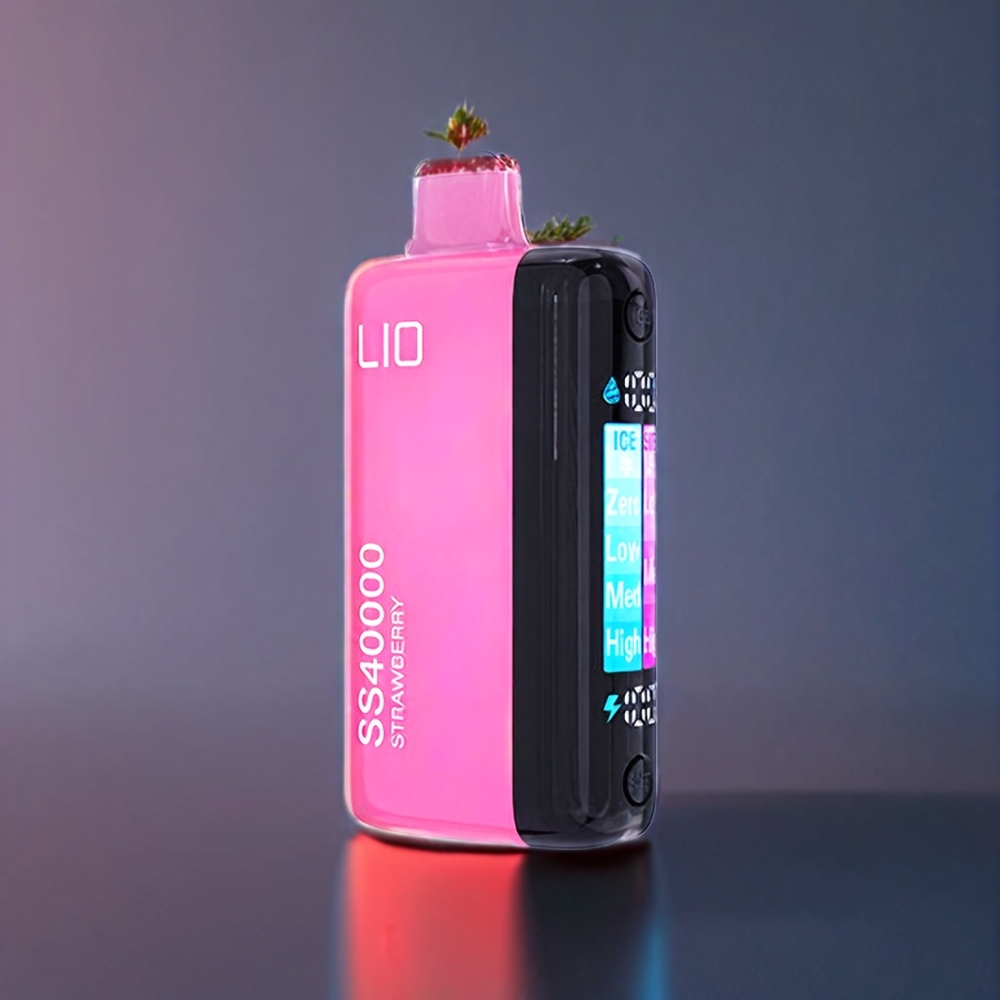 IJOY LIO SS40000 Disposable Vape – 22ML 40000 Puffs, Dual Mesh Coil, Type-C Charging, Strawberry Flavour | Australia Wholesale
