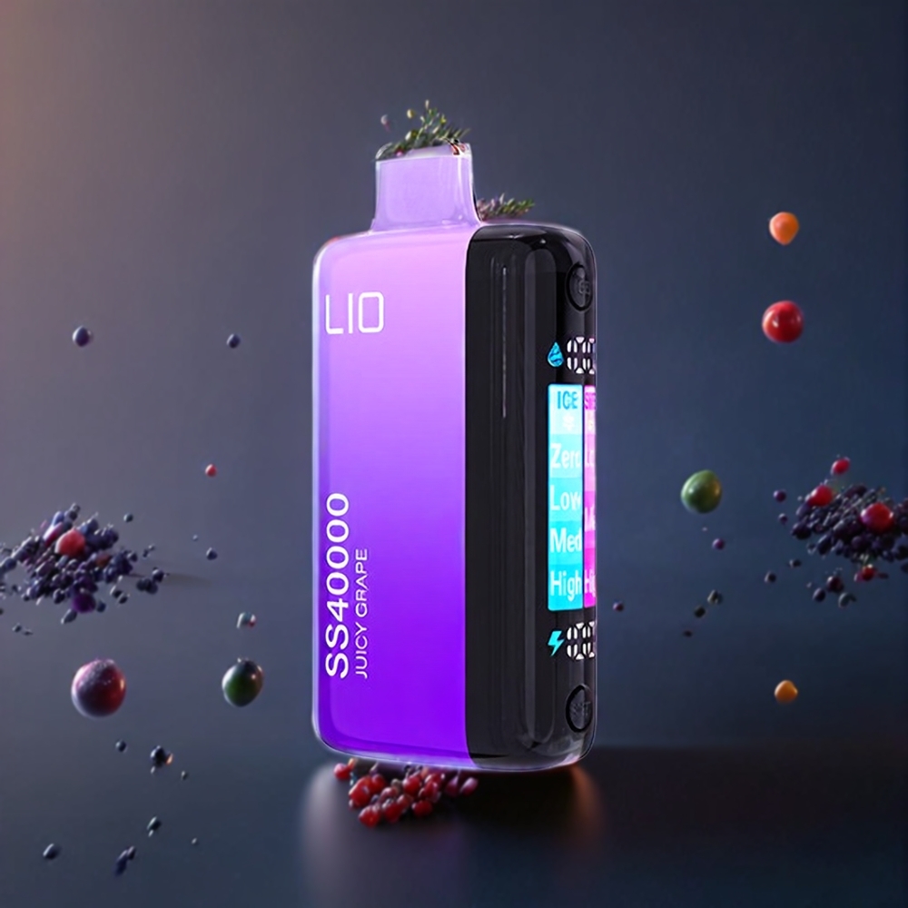 IJOY LIO SS40000 Disposable Vape - 40000 Puffs, 22ML, 1100mAh, Adjustable Airflow, Australia Wholesale (Julcy Grape)