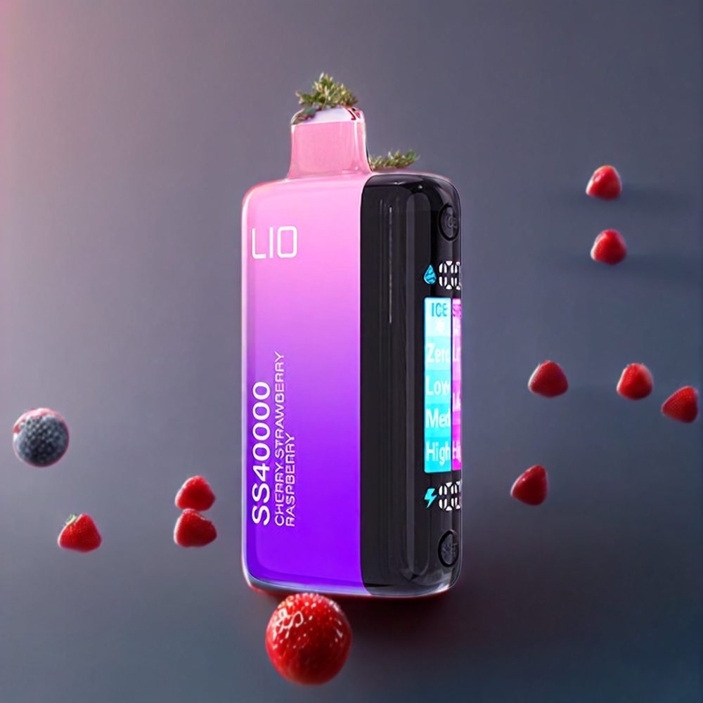 IJOY LIO SS40000 Disposable Vape – 40000 Puffs, 22ML, 1100mAh, Adjustable Airflow (Cherry Strawberry Raspberry) | Australia Wholesale