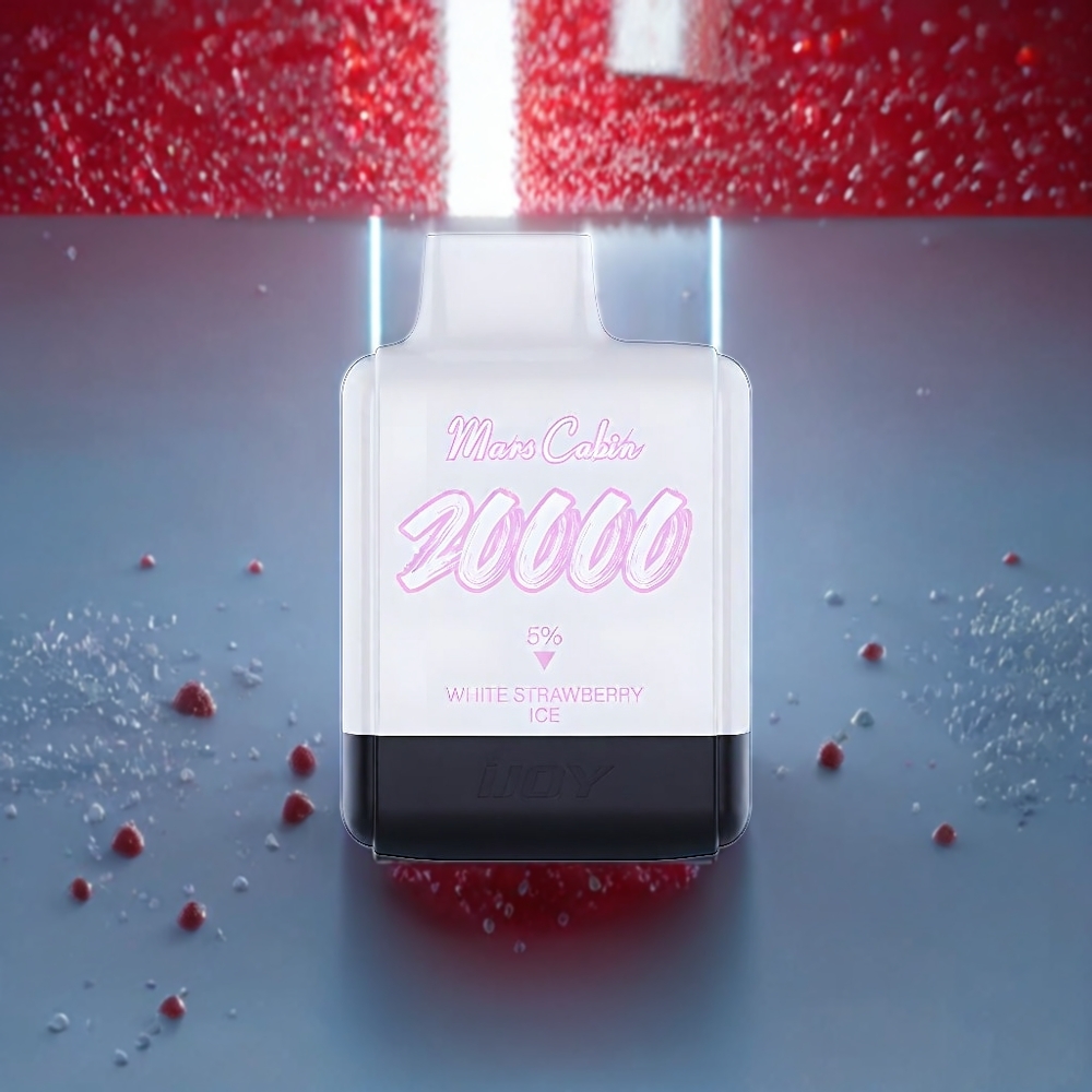 IJOY Mars Cabin 20000 Puffs Disposable Vape - 20ML E-liquid, 50mg Nicotine, Australia Wholesale (White Strawberry Ice)