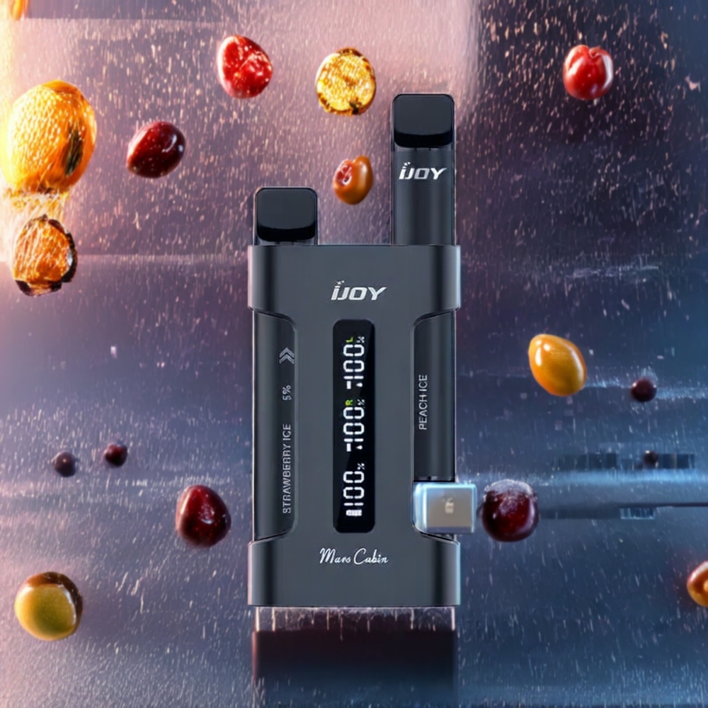 Australia Wholesale IJOY Mars Cabin 600 Puffs Disposable Vape – 2mL 16mg/20mg Nicotine, 1000mAh Charging Case, Type-C