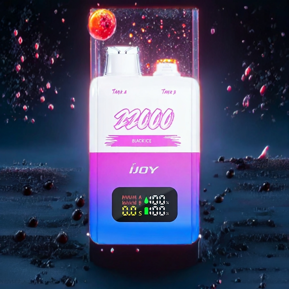 IJOY SD 22000 Puffs Disposable Vape – 15ML x2 | 0.8 Ohm Mesh | Type-C Charging | Australia Wholesale | Black Ice
