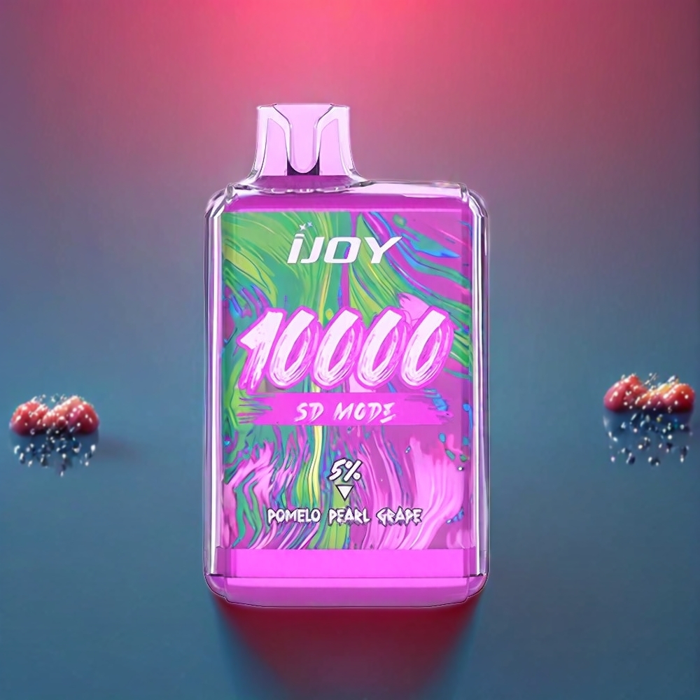 Australia Wholesale IJOY SD10000 Disposable Vape - 10000 Puffs, 20ml 5% Nicotine, Type-C Charging (Pomelo Pearl Grape)