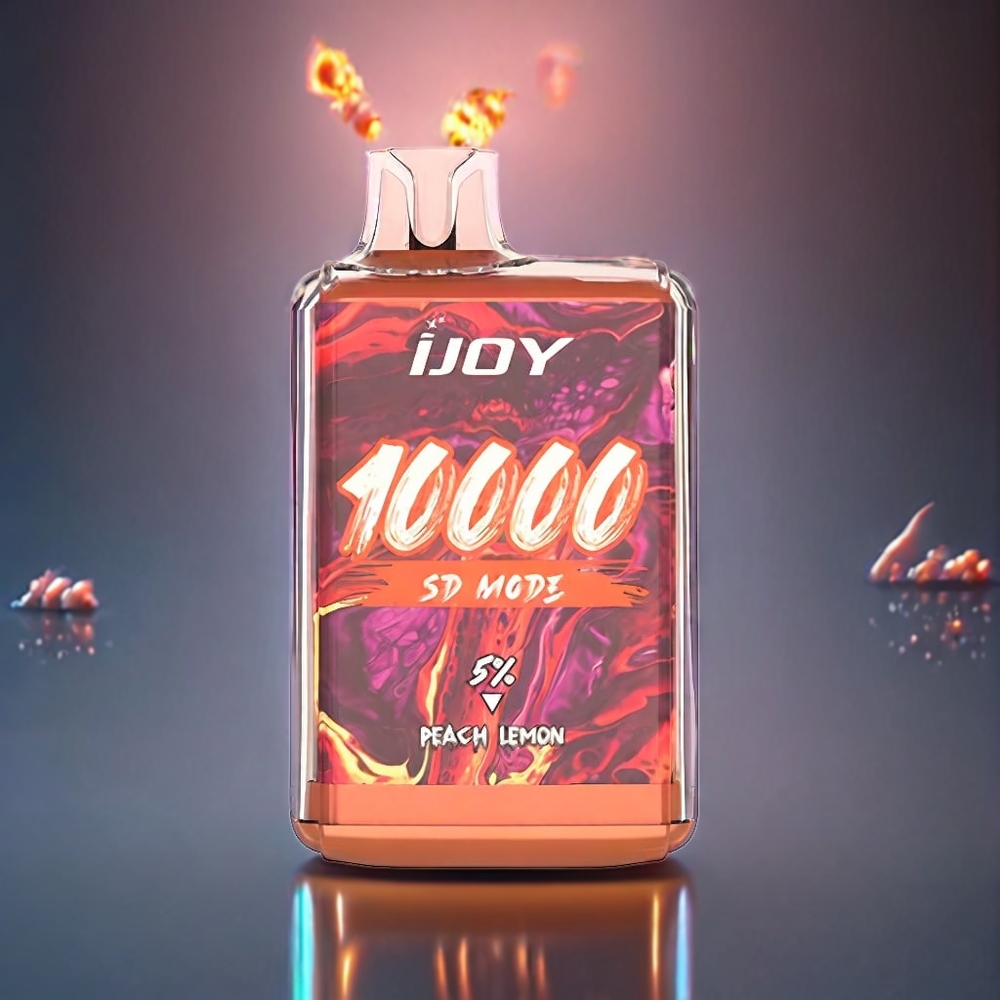 IJOY SD10000 Disposable Vape – 10000 Puffs, 20ml, 5% Nicotine (Peach Lemon) | Australia Wholesale