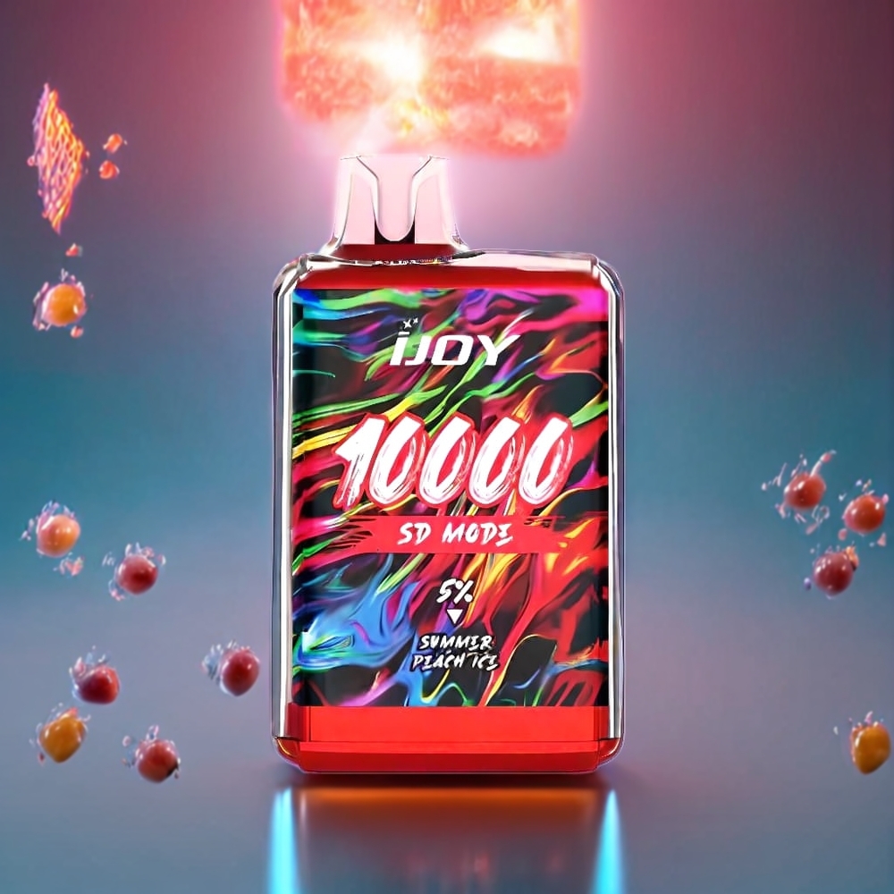 IJOY SD10000 Disposable Vape - 10000 Puffs, 20ml, Type-C Charging | Australia Wholesale (Summer Peach Ice)
