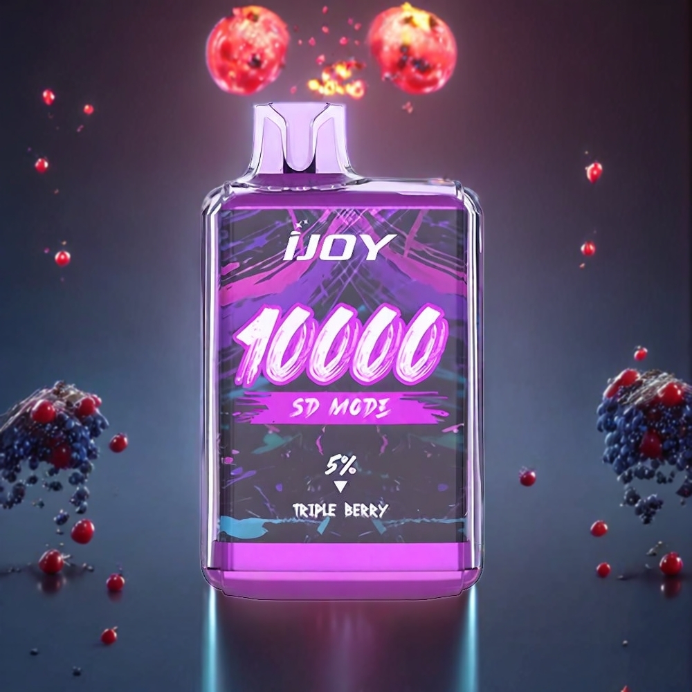 IJOY SD10000 Disposable Vape – 20ml 5% Triple Berry | 650mAh Type-C | Australia Wholesale
