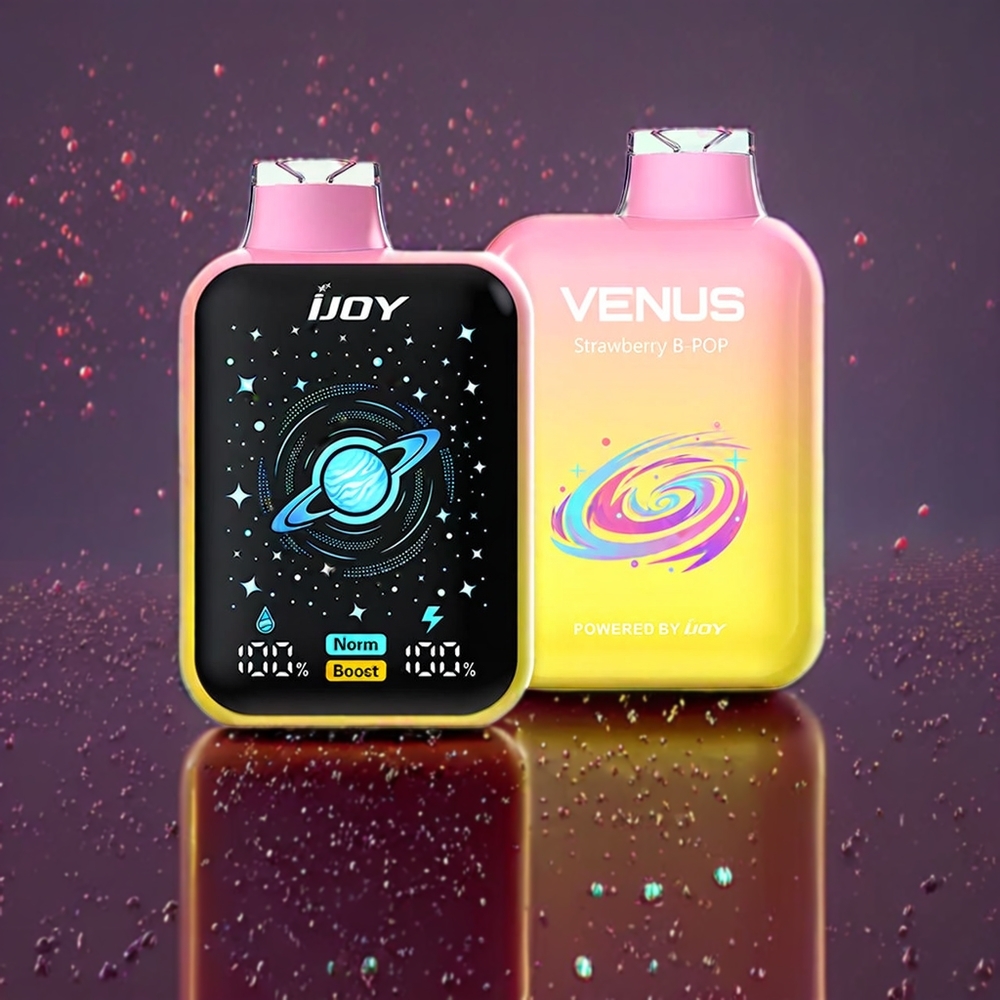 IJOY VENUS 25000 Puffs Disposable Vape - 20ML/900mAh, Dual Mesh Coil, Australia Wholesale (Strawberry B Pop)