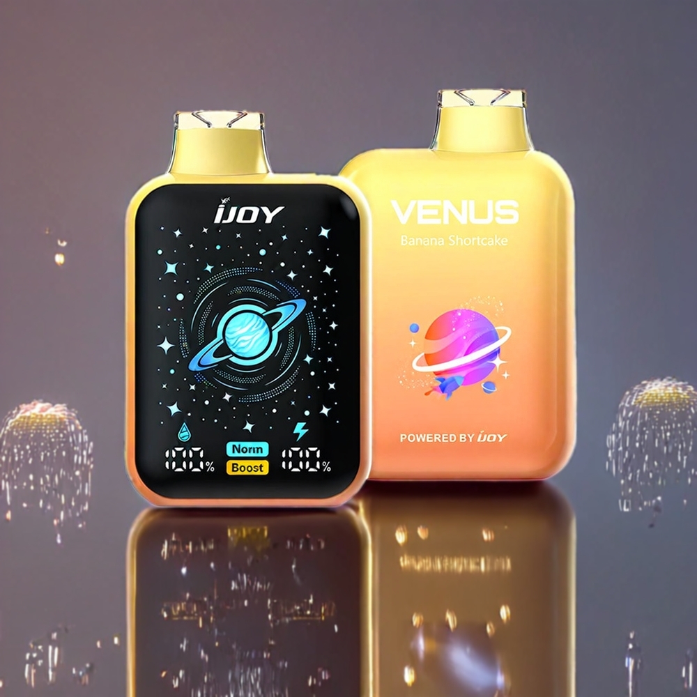 IJOY VENUS 25000 Puffs Disposable Vape – 20ML | Dual Mesh Coil | Adjustable Airflow | Australia Wholesale (Banana Shortcake)