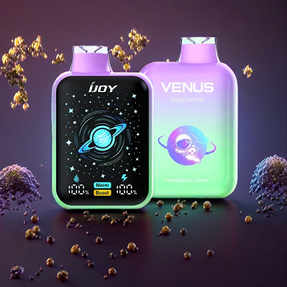 IJOY VENUS 25000 Puffs Disposable Vape – 20ML E-Liquid, 900mAh Battery, Adjustable Airflow – Grape Lemon | Australia Wholesale