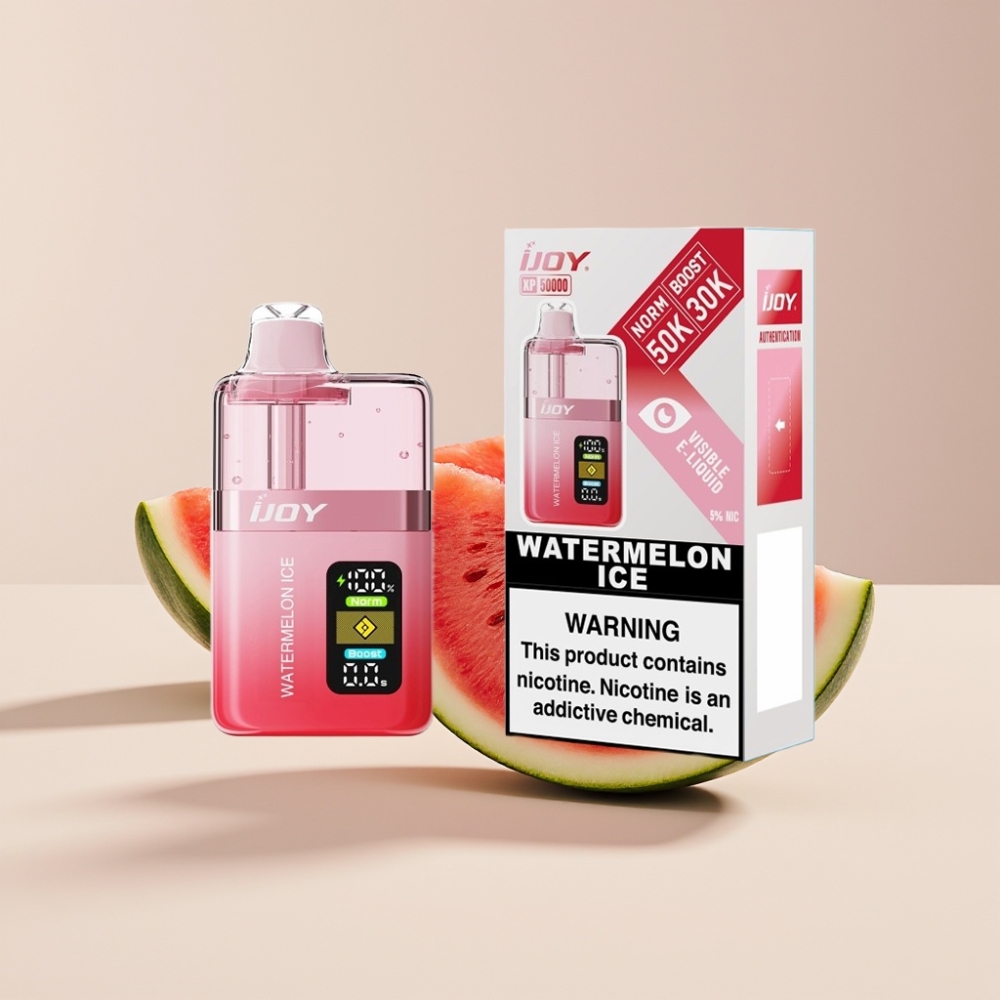 IJOY XP50000 Disposable Vape Australia Wholesale - 50mg 50000 Puffs 1000mAh Dual Mesh Adjustable Airflow Watermelon Ice