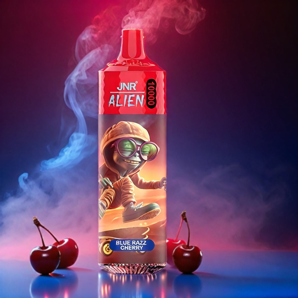 JNR Alien 10000 Puffs Vape - Blue Razz Cherry