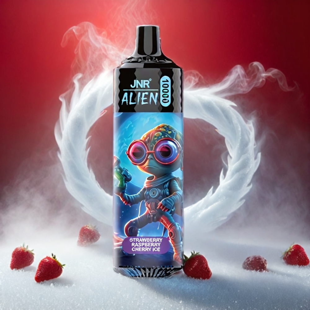 JNR Alien 10000 Puffs Vape Strawberry Raspberry Cherry Ice