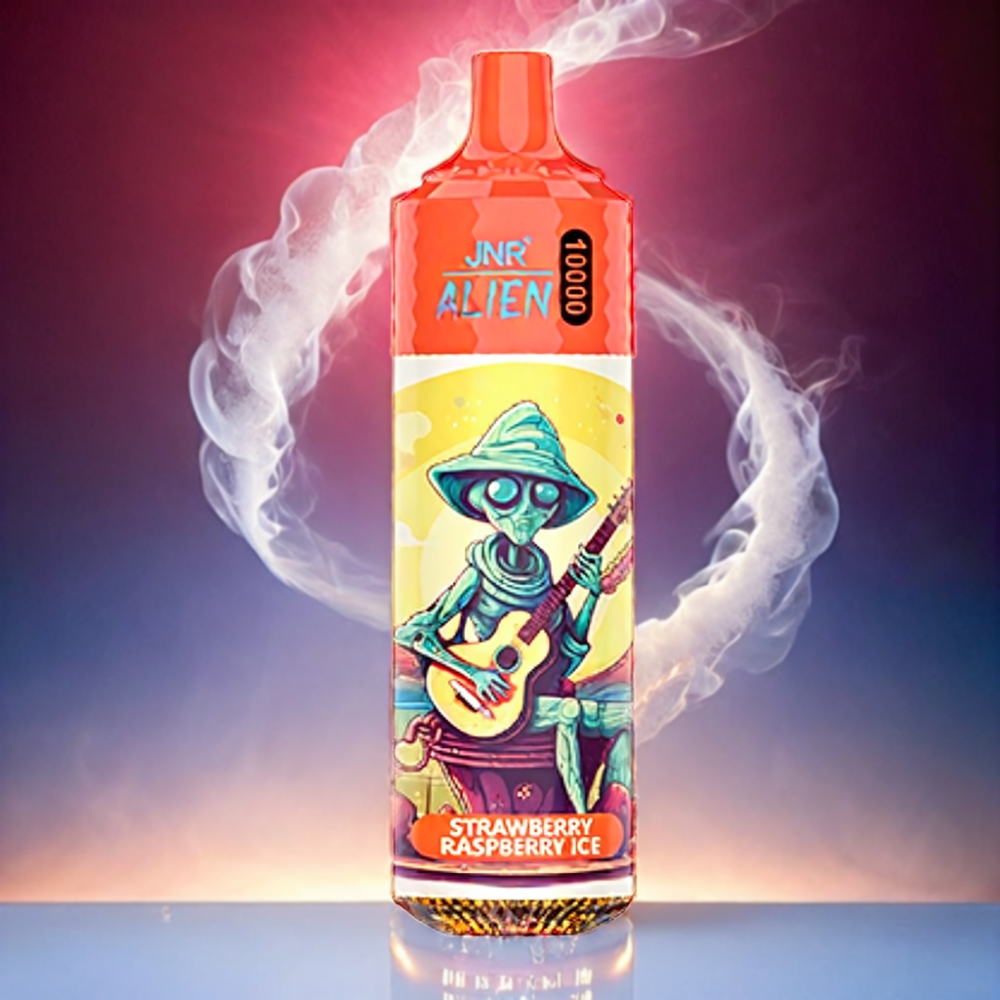 JNR Alien 10000 Puffs Vape - Strawberry Raspberry Ice