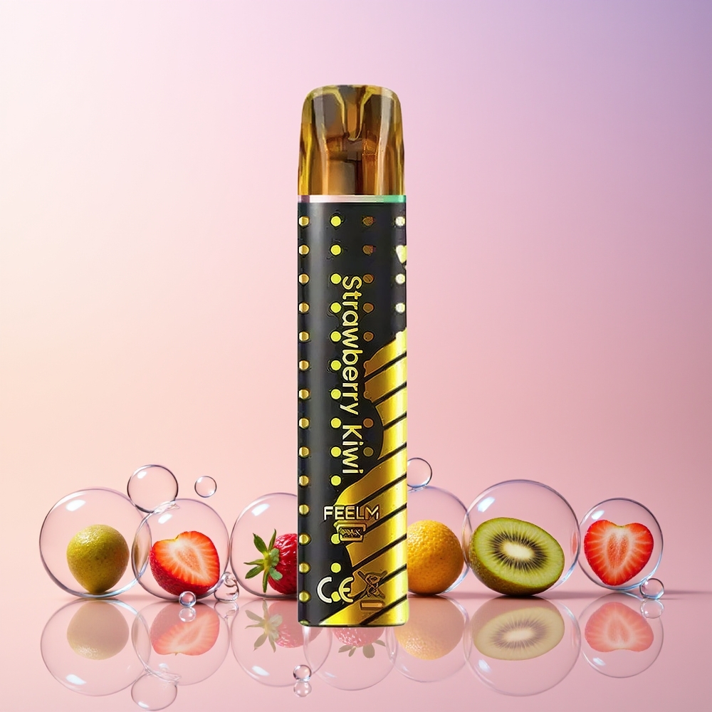 JNR Black&Golden 800 Puffs Disposable Vape (2% Nicotine, 550mAh) – Australia Wholesale – Strawberry Kiwi