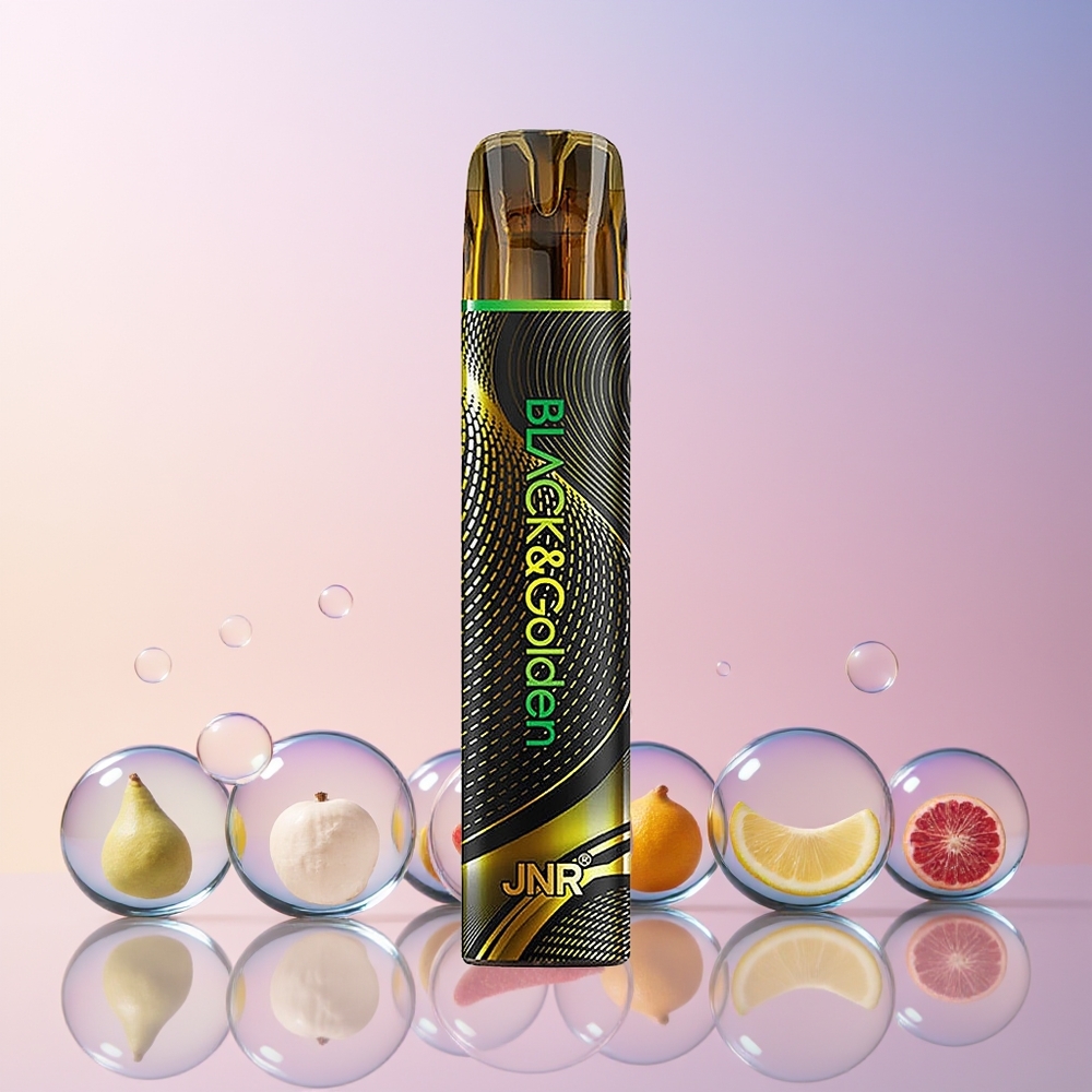 JNR Black&Golden 800 Puffs Disposable Vape (2ml, 2% Nicotine, TPD Certified) – Australia Wholesale