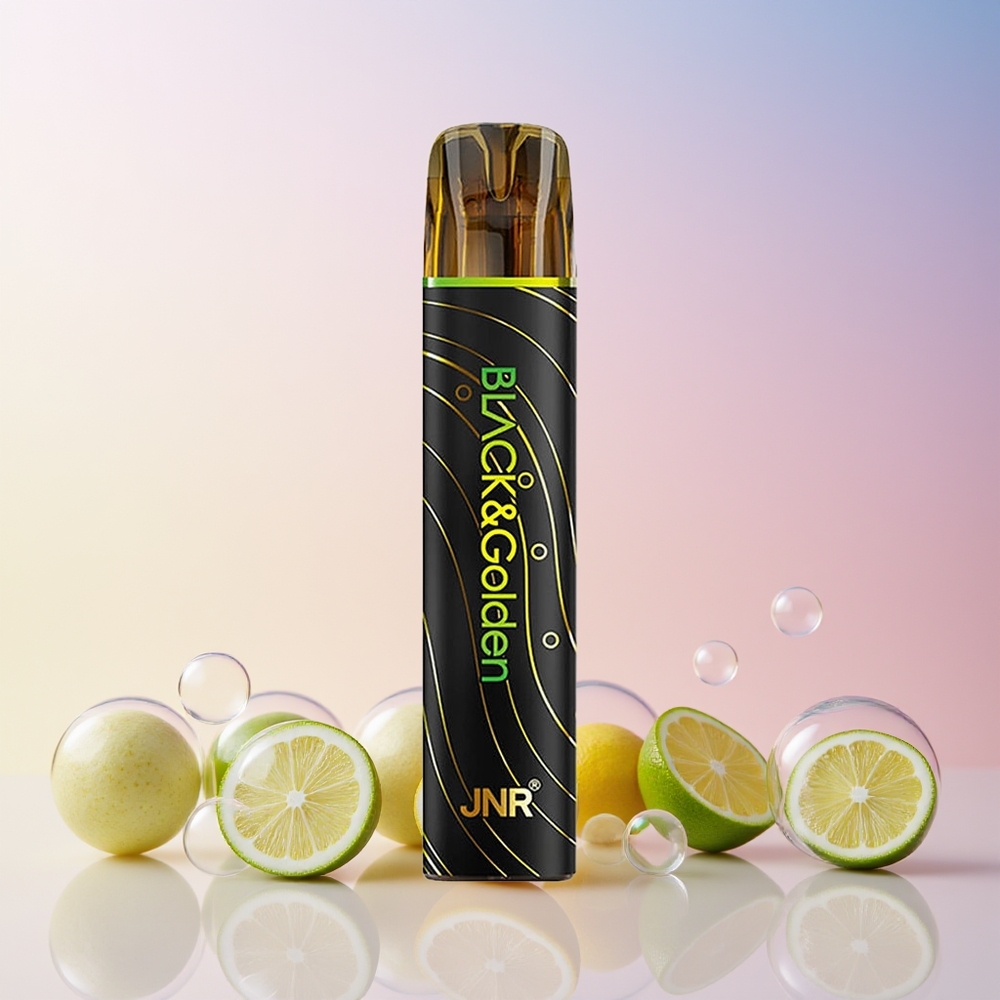 JNR Black&Golden 800 Puffs Disposable Vape – 550mAh Battery, 2% Nicotine, Australia Wholesale (Lemon & Lime)