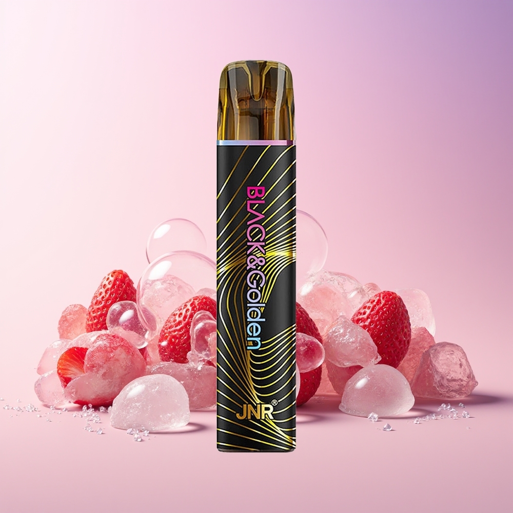 JNR Black&Golden 800 Puffs Disposable Vape – Strawberry Ice | 550mAh | TPD Certified | Australia Wholesale