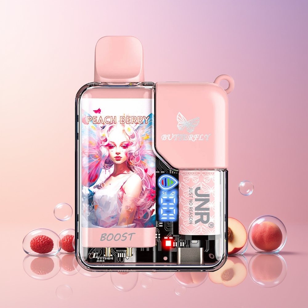 JNR Butterfly 8500 Puffs (15ml/1200mAh) – Australia Wholesale – Peach Berry