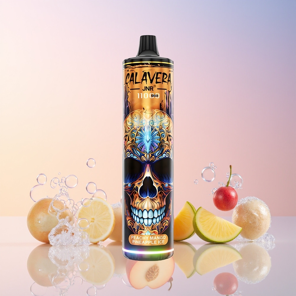 Australia Wholesale JNR Calavera 11000 Puffs Disposable Vape – 21mL E-Liquid, Type-C Charging, Peach Mango Pineapple Ice